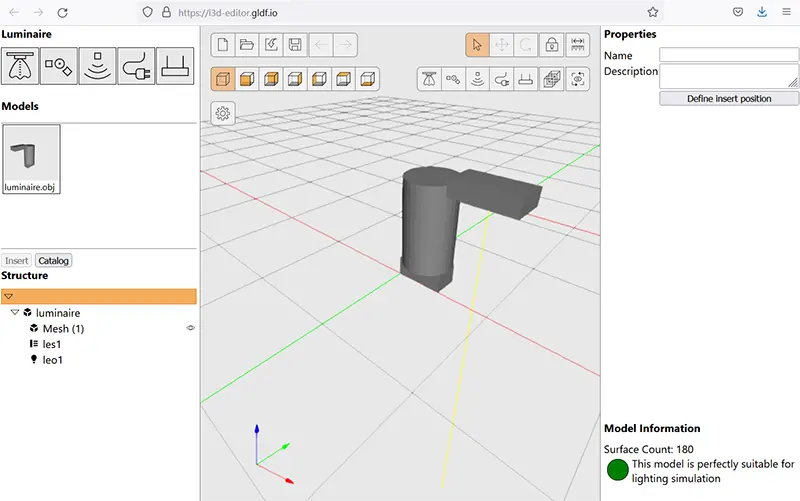 Parametric geometry in the L3D Editor